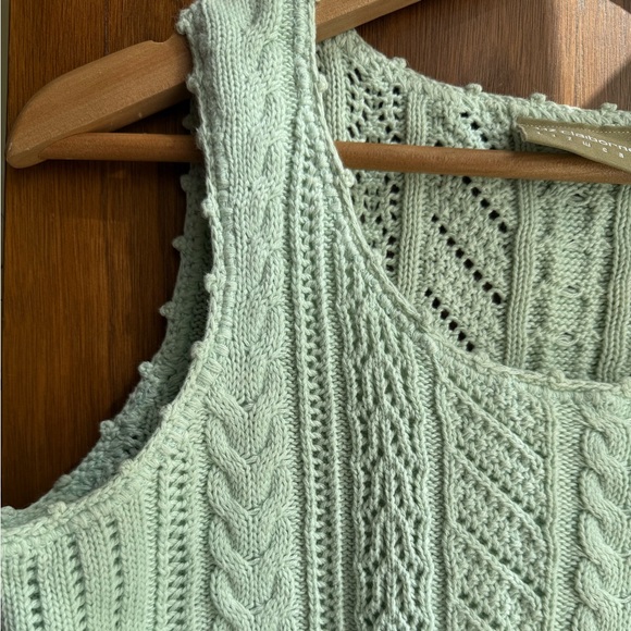 Liz Claiborne Tops - Vintage Liz Claiborne Cable Knit Sweater Tank | Cottagecore Cotton Vest M